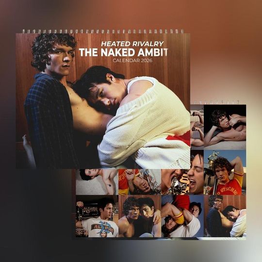 Discover 2026 Heated Rivalry Inspired Calendar, The Naked Ambit Fan Made Wall Calendar, Romance Sports Aesthetic Gift