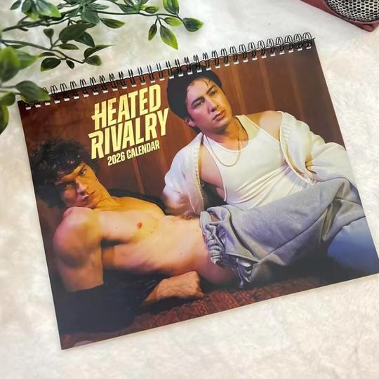 Discover Heated Rivalry 2026 Wall Calendar, Hockey Romantic, LGBTQ, Hollander Rozanov Fan Merch, Hudson Williams, Connor Storrie Gift Monthly Planner