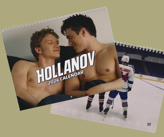 Discover Heated Rivalry Wall Calendar 2026 | Hollander Rozanov Fan Gift | LGBTQ Hockey Romance | BookTok Reader Decor
