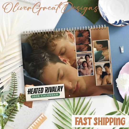 Discover Heated Rivalry Wall Calendar, 2026 Heated Rivalry Wall Calendar Size 8.5" x 11", New Year Gifts