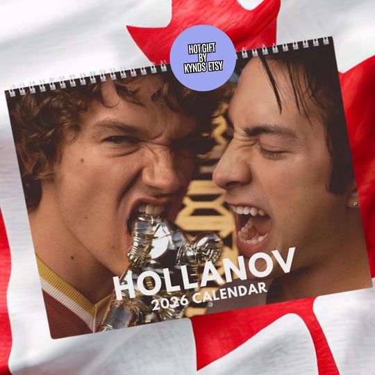 Heated Rivalry Wall Calendar 2026 | Fan | Gift | Hollander Rozanov | LGBTQ | Hollanov | Friend