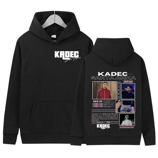 Discover Rapper KADEC SANTA ANNA Tour 2025 Hoodie Men's Vintage Long Sleeve Fashion Sweatshirt Unisex Hip Hop pullover Hoodies Streetwear