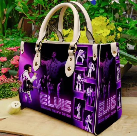 Discover Elvis Presley Music Leather Handbag, Gift for Her Women