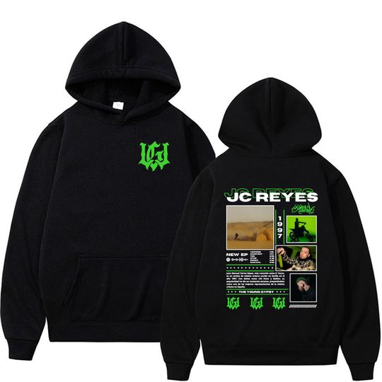 Discover Rapper Jc Reyes Album Tour 2025 Merch Hoodie Men Women Harajuku Hip Hop Style Street Pullover Oversized Casual Fleece Sweatshirt