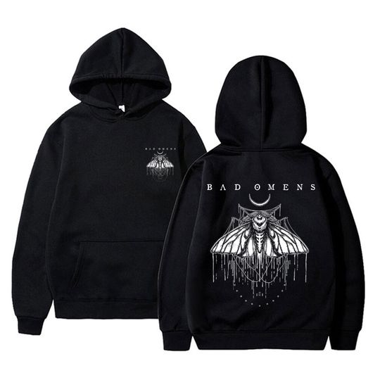 Discover Bad Omens Band Graphic Hoodie Autumn Winter Men Women Vintage Oversized Sweatshirt Man Rock Punk Gothic Streetwear Male Hoodies