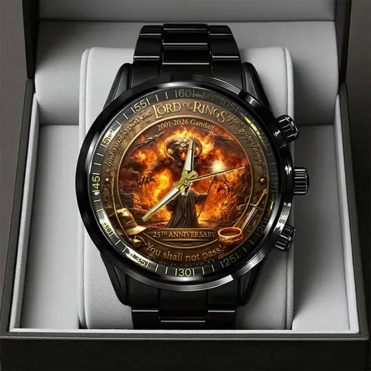 Discover The Lord of the Ring 25th Anniversary Black Stainless Steel Watch