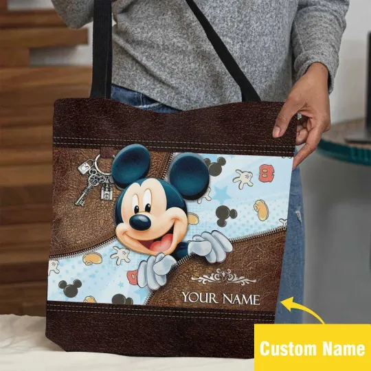 Discover Personalized Mickey Mouse Tote Bag, Mickey Mouse Lovers Gift Bag
