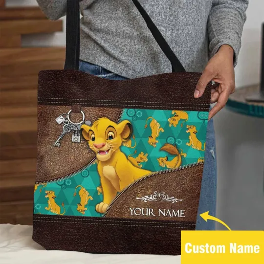 Discover Personalized Lion King Simba Tote Bag, Simba Lovers Gift Bag