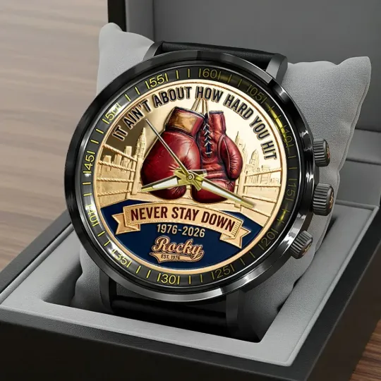 Discover Rocky 50th Anniversary Black Stainless Steel Watch