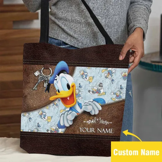 Discover Personalized Donald Duck  Tote Bag, Donald Duck Lovers Gift Bag