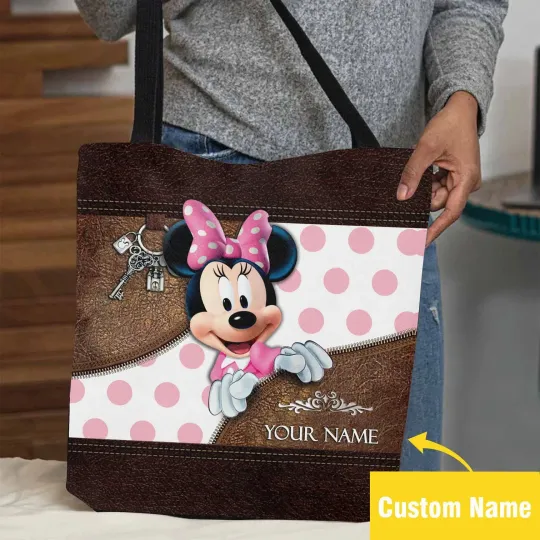 Discover Personalized Minnie Mouse Tote Bag, Minnie Mouse Lovers Gift Bag