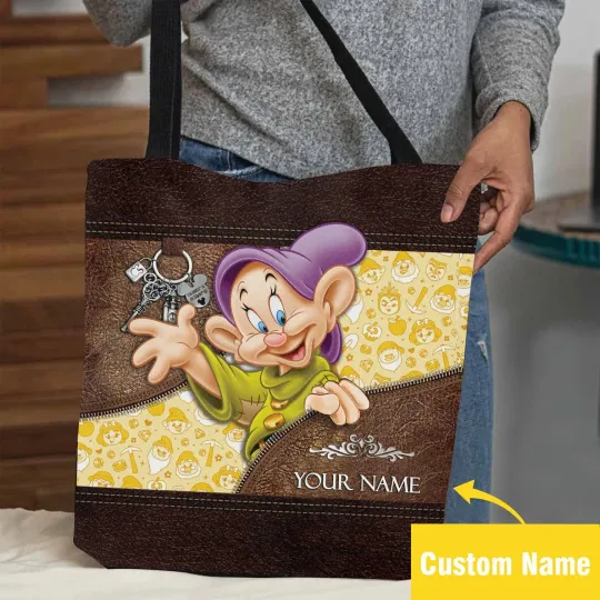 Discover Personalized Dwarf Dopey Tote Bag, Dwarf Dopey Lovers Gift Bag