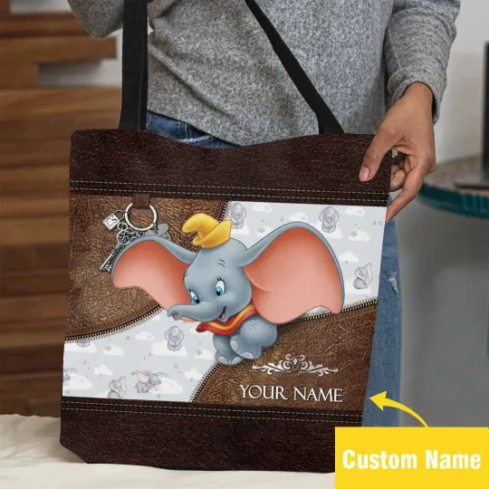 Discover Personalized Disney Dumbo Tote Bag, Dumbo Lovers Gift Bag