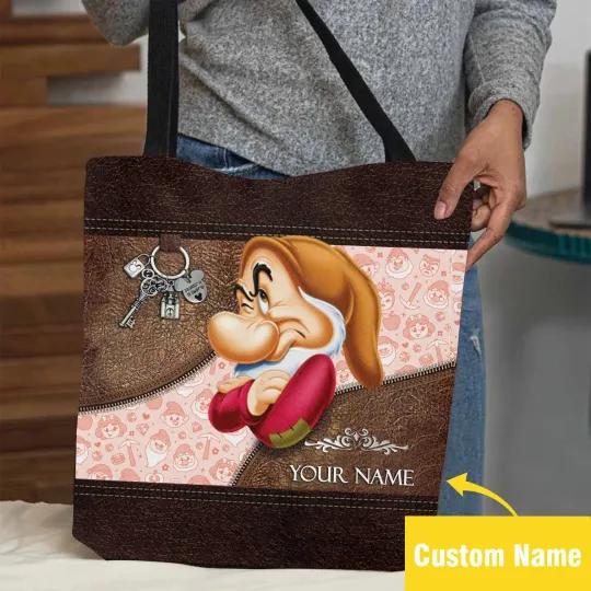 Discover Personalized Disney Grumpy Tote Bag, Grumpy Lovers Gift Bag