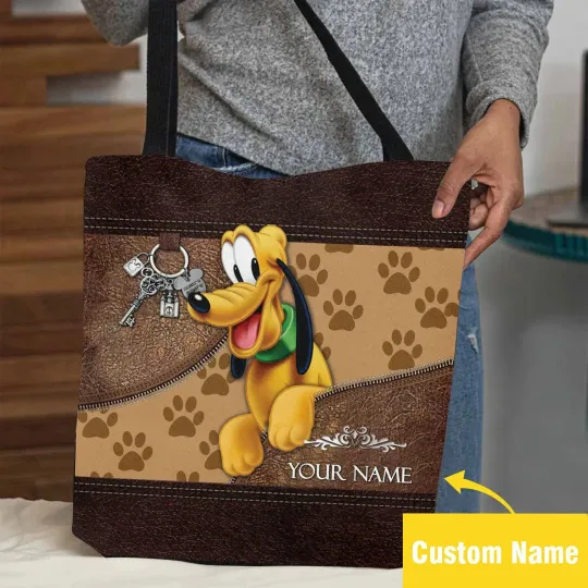 Discover Personalized Pluto Dog Tote Bag, Pluto Lovers Gift Bag