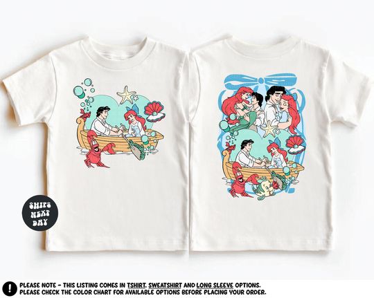 Discover Disney Princess Ariel And Prince Eric Coquette Bow Shirt The Little Mermaid Shirt Disney Princess Sweatshirt Girls Disneyland Trip Shirt