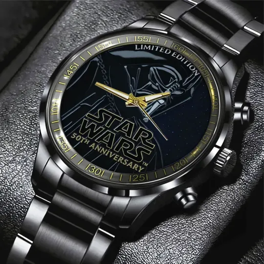 Discover Star Wars 50th Anniversary Black Stainless Steel Watch