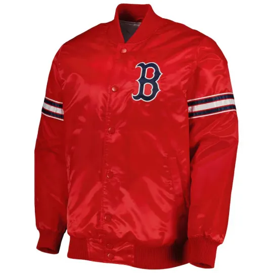 Boston Red Sox Red Baseball Jacket  (Not Satin, Not Leather)