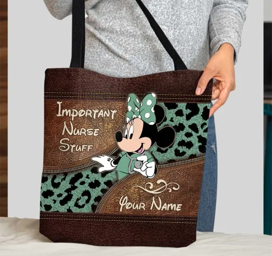 Discover Personalized Minnie Mouse Tote Bag, Minnie Mouse Lovers Tote Bag Gift