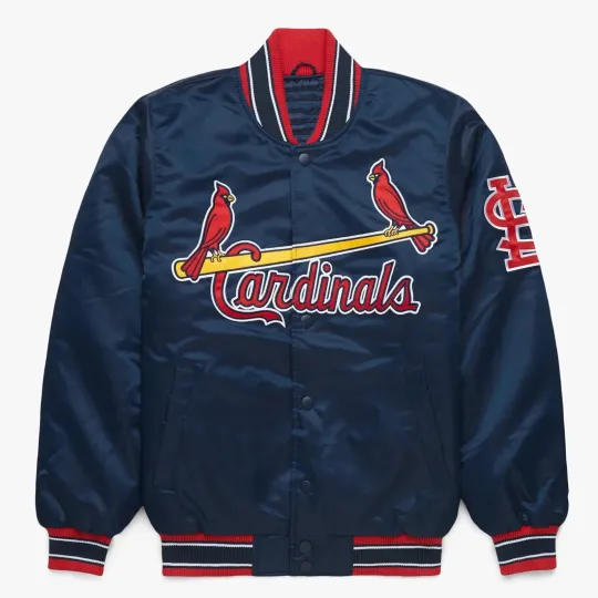 Discover St. Louis Cardinalss Navy Blue Varsity Jacket (Not Satin, Not Leather)