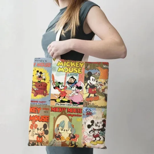 Mickey Mouse Tote Bag, Mickey Mouse Lovers Gift Bag