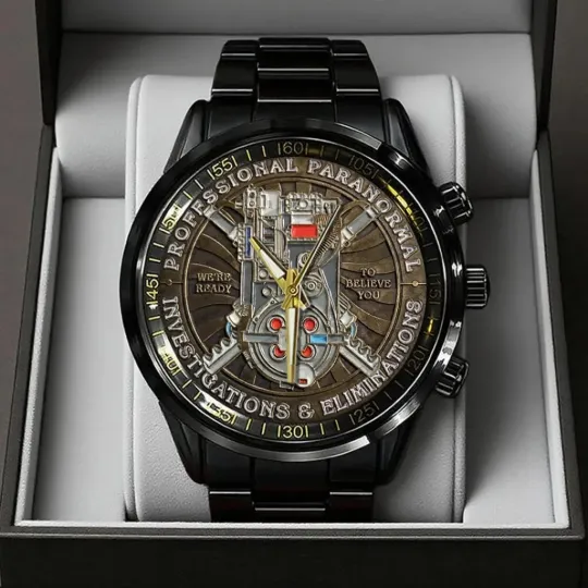 Discover Ghostbusters Black Stainless Steel Watch For Fans