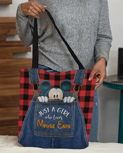 Disney Mickey Mouse Tote Bag, Mickey Mouse Bag Lovers Gift