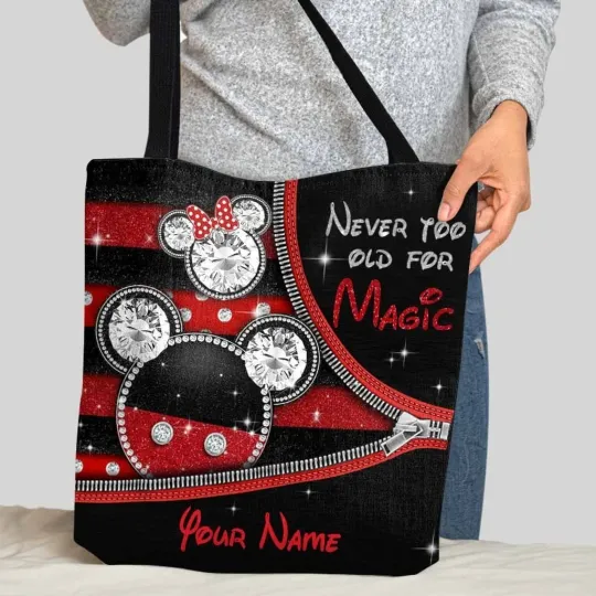 Discover Personalized Disney Mickey Mouse Tote Bag, Mickey Mouse Bag Lovers Gift