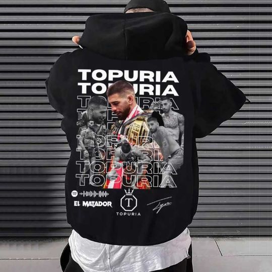 Discover El Matador Ilia Topuria Vintage Graphic Hoodie Men Women Pullover Hiphop Streetwear Soft Casual Sweatshirt Warn Tops 0928-2
