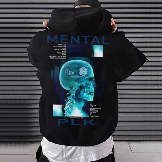 Discover Rapper MENTAL PLK Album 2025 Merch Hoodie Men Women Pullover Hiphop Streetwear Soft Casual Sweatshirt Warn Tops 0930-2