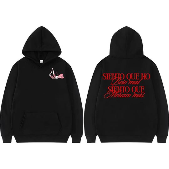 Discover Latin Mafia Letters Print Hoodies Men Women Fashion Hip Hop Retro Long Sleeve Sweatshirt Casual Cozy Oversized Hooded Streetwear