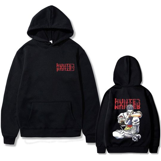 Anime xHunter Hoodie Hisoka Graphic Sweatshirt Men Women Casual Oversized Hoodies Male Fashion Vintage Hooded Sweatshirt