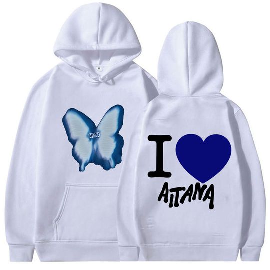 Discover Singer Aitana Love 2025 Graphic Print Hoodie Men Women Fashion Oversized Pullover Sweatshirt Y2K Retro High Quality Fleece Hoody