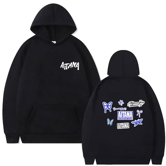 Discover Singer Aitana Logo Graphic Hoodie CUARTO AZUL Tour Hooded Sweatshirt Men's Women's Clothing Fashion Oversized Hoodies Streetwear