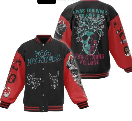 Discover FF Band Fighters Too Strong To Lose Baseball Jacket