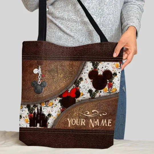 Discover Personalized Disney Mickey Mouse Tote Bag, Mickey Mouse Bag Lovers Gift