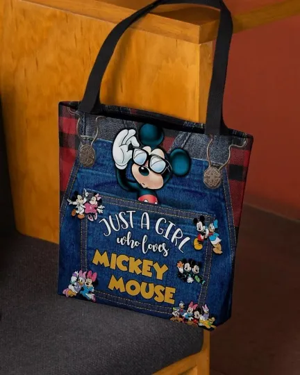 Disney Mickey Mouse Tote Bag, Mickey Mouse Bag Lovers Gift