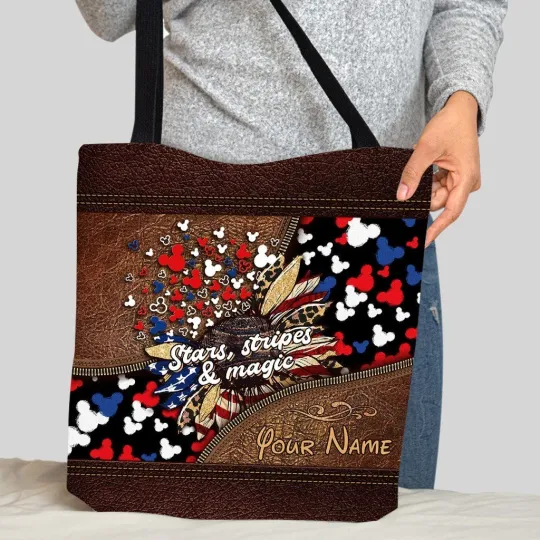 Discover Personalized Disney Mickey Mouse Tote Bag, Mickey Mouse Bag Lovers Gift