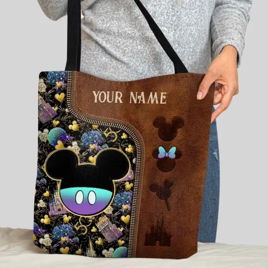 Discover Personalized Disney Mickey Mouse Tote Bag, Mickey Mouse Bag Lovers Gift