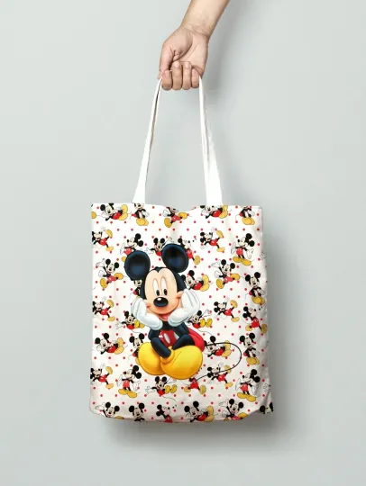 Disney Mickey Mouse Tote Bag, Mickey Mouse Bag Lovers Gift