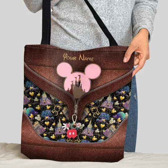 Discover Personalized Disney Mickey Mouse Tote Bag, Mickey Mouse Bag Lovers Gift