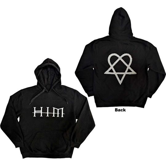 Discover HIM Heartagram Symbol Hoodie, Love Metal Sweatshirt, Perfect for Fans Who Love Dark Romantic & Band Design