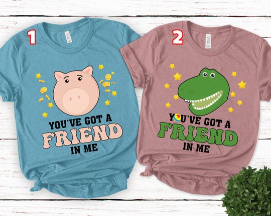 Discover Toy Story Shirt You've Got a Friend in Me Shirt, Hamm Shirt, Toy Story Land Shirt, Family Couple Shirt, Hamm and Rex BXMX04
