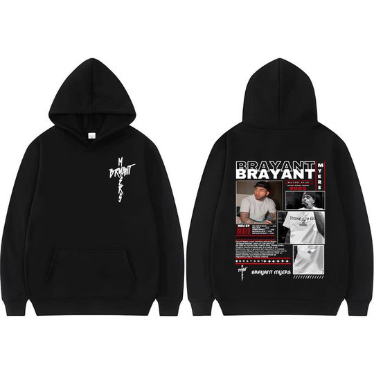 Discover Rapper Bryant Myers 2025 Tour Cover Pullover Men Women Fashion Street Pop Music Hoodie Casual High Quality Oversized Sweatshirts
