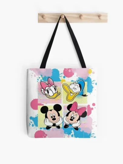 Discover Personalized Disney Friends Tote Bag, Mickey Mouse Friends Handbag Lovers Gift