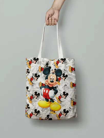 Disney Mickey Mouse Tote Bag, Mickey Mouse Bag Lovers Gift