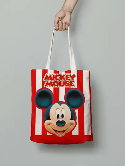 Disney Mickey Mouse Tote Bag, Mickey Mouse Bag Lovers Gift