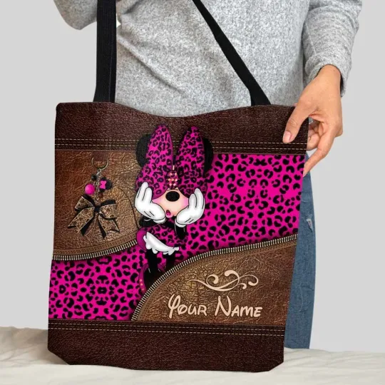 Discover Personalized Disney Minnie Mouse Tote Bag, Minnie Mouse Handbag Lovers Gift