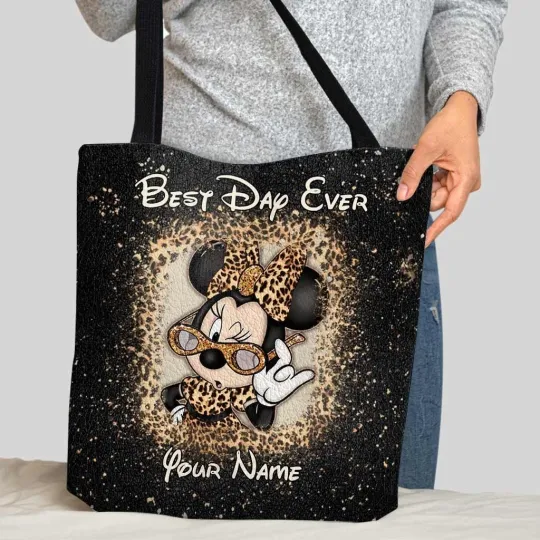 Discover Personalized Disney Minnie Mouse Tote Bag, Minnie Mouse Handbag Lovers Gift