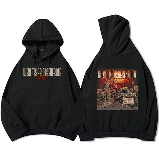 Discover West Texas Degenerate Hoodie Rock Band Treaty Oak Revival Sweatshirt Fleece Long Sleeve Male Hooded Pullovers Unisex Streetwear